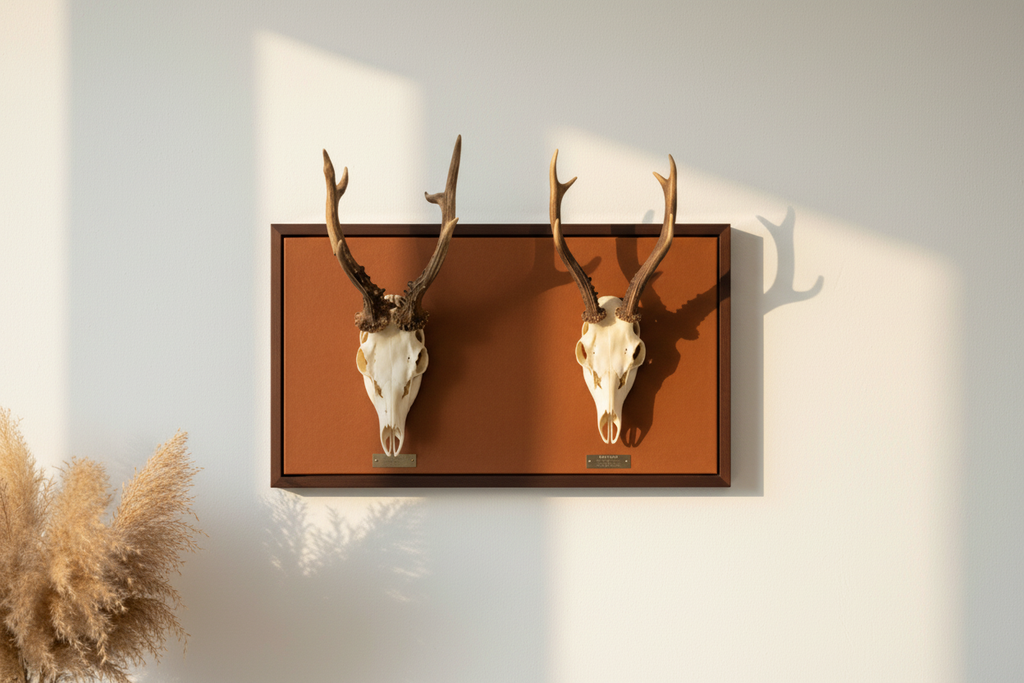 Wildboard Duo – Cognac Leder, Dunkelbrauner Rahmen